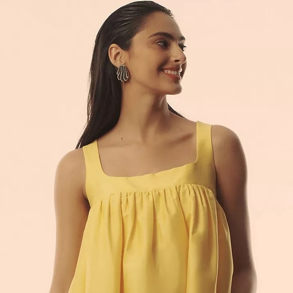 ANTHROPOLOGIE Pinnacle by Shruti Sancheti Square Neck Babydoll Maxi Dress XS NWT - Picture 6 of 13